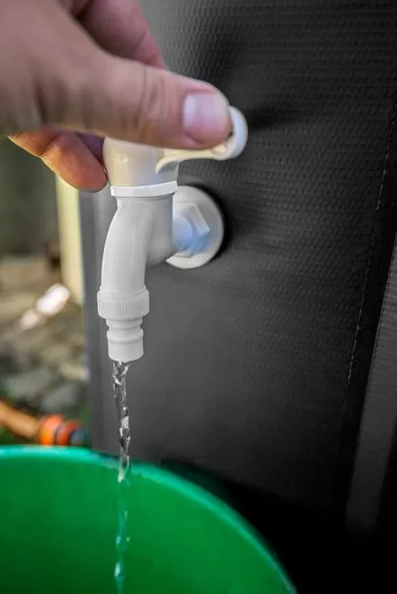 Sammenklappelig regnvandstank, 250 l, PVC - T N15-951