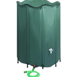 Sammenklappelig regnvandsbeholder med hane - 1350 l | Farve: PVC | Størrelse: Foldsammen