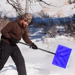 Sammenklappelig sneskovl, to håndtag, ergonomisk