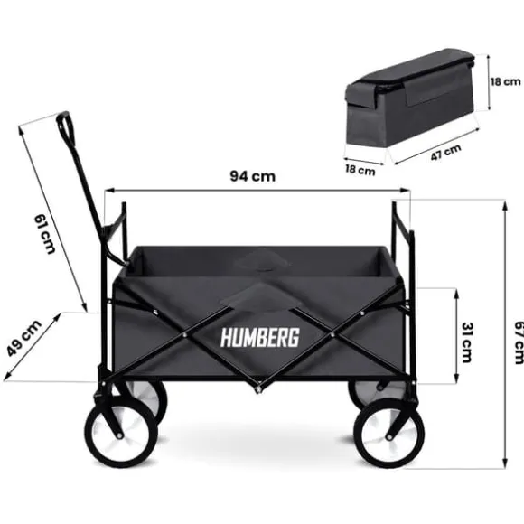Sammenklappelig transportvogn 80l Humberg HM-514