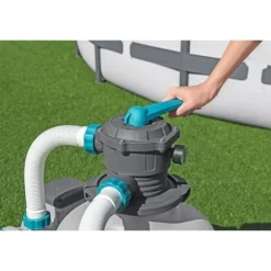 Sandfilter / filtreringspump för simbassänger upp till 66 m3 - Bestway - 11 355 L/h - Med förfilter