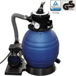Sandfilterpumpe 400 W - 11000 l/t til poolrens | Størrelse: 2,5 cm tilslutning