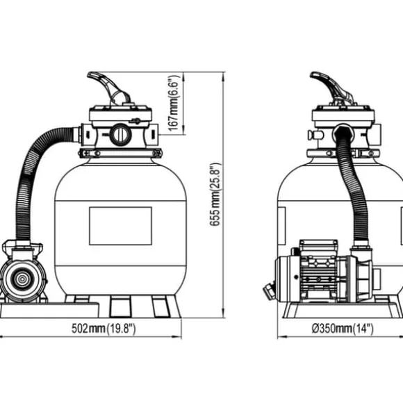 Sandfilterpumpe 600 W 17000 l/t - Sandfilterpumpe; Sandfilterpumper - Poolfilter; Poolfiltre - Home & Living