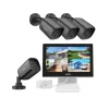 SANNCE CCTV-system, 10,1" skærm, 1080P opløsning,4stk Kamera