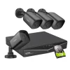 Sannce Security Camera System, 5MP Opløsning, 4TB Storage,4PCS 1TB