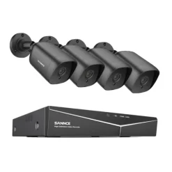 SANNCE Smart Home Sikkerhedssystem, 8CH DVR, 5MP Nattesyn Kameraer,Ingen