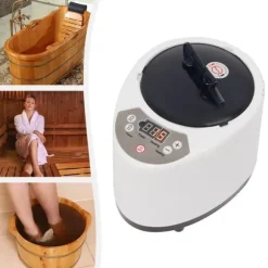 Sauna Dampgenerator - Mini - 3 L Kapacitet - 1000 W - 220 V 50 Hz - EU-stik - Fjernbetjening & Touch - 304 Rustfrit Stål