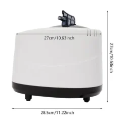 Sauna Dampgenerator - Mini - 3 L Kapacitet - 1000 W - 220 V 50 Hz - EU-stik - Fjernbetjening & Touch - 304 Rustfrit Stål