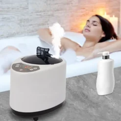 Sauna Dampmaskine, 1000W Effekt, 3L Kapacitet, 9 Temperaturniveauer, Timer 5-95 min, Fjernbetjening