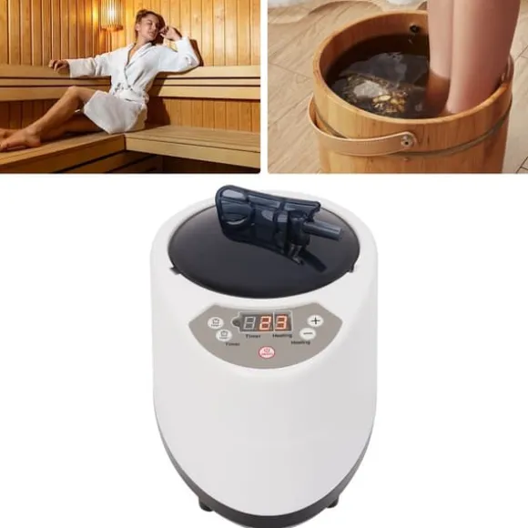 Sauna Dampmaskine, 1000W Effekt, 3L Kapacitet, 9 Temperaturniveauer, Timer 5-95 min, Fjernbetjening