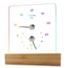 Sauna termometer hygrometer med RGB lys