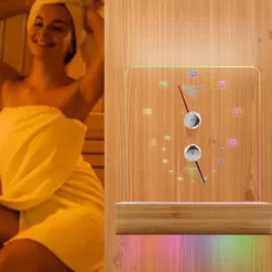 Sauna termometer hygrometer med RGB lys