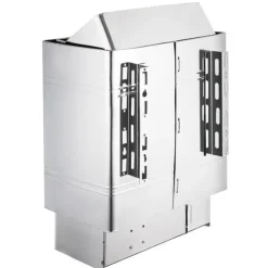 Saunaovn 9 KW, el-sausnherd 380 V - 415 V, rustfri stål saunaovn, elektrisk saunaovn med 2 indstillinger (temperatur, tid) og ekstern