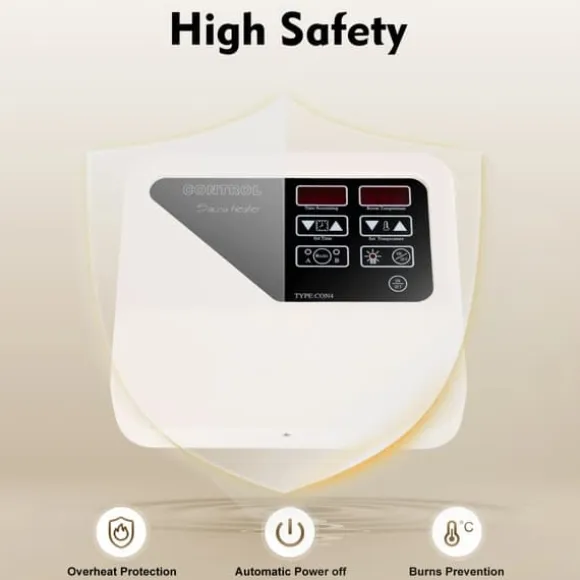 Saunaovn styreenhed - Ekstern kontrolpanel - Vægmonteret - 220–240 V - Til 3–9 kW - 40–105 °C - Lysstyring 60 W - Digital
