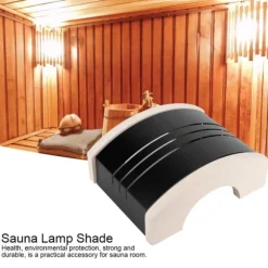 Saunarum Rustfrit Stål Anti-Eksplosion Lampskærm Lysdæksel Sauna Tilbehør