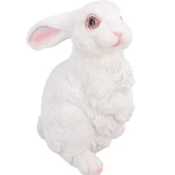 Sød kanin Skulptur Harpiks Håndværk Have Bunny Dekoration Simulering Kanin Statue til Plæne Have Patio