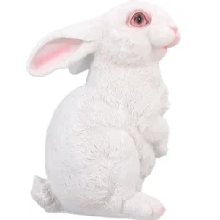 Sød kanin Skulptur Harpiks Håndværk Have Bunny Dekoration Simulering Kanin Statue til Plæne Have Patio