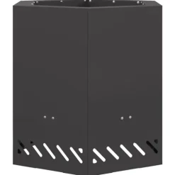 Sekskantet bålsted i koldvalset stål - Udendørs bålfad | Farve: Sort | Størrelse: 48x48x51 cm