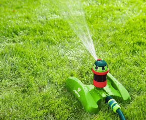 Sektorsprinkler, 6-funktion med drev, justerbart område