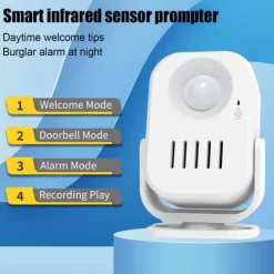 Sensoralarm med fjernbetjening (batterier inkluderet)