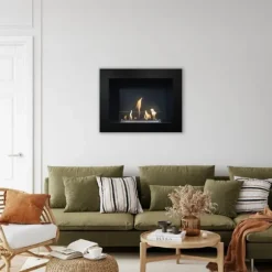 Serra bio-ethanol vægovn - Sort - Mood pejs - 1,5 KW varme
