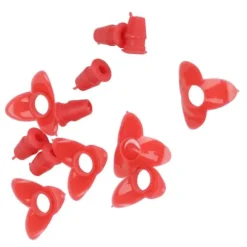 30Set Ersättningsdelar för Fågelmatare Blomma Plast Fågelmatare Ersättningsdelar Tillbehör för Garden Red