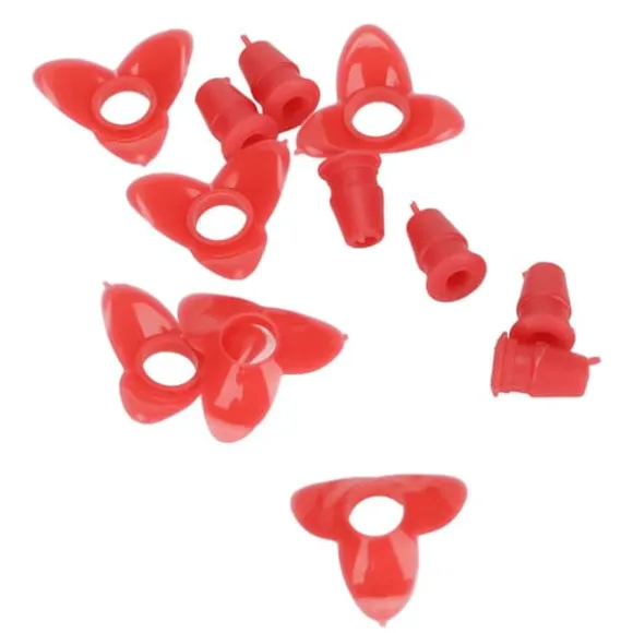 30Set Ersättningsdelar för Fågelmatare Blomma Plast Fågelmatare Ersättningsdelar Tillbehör för Garden Red