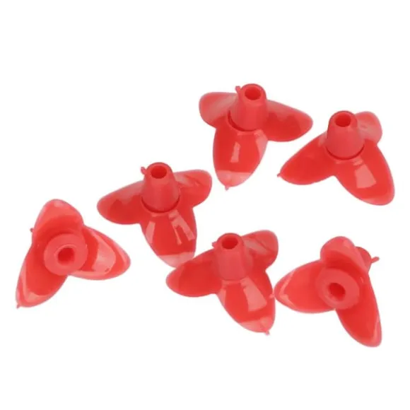 30Set Ersättningsdelar för Fågelmatare Blomma Plast Fågelmatare Ersättningsdelar Tillbehör för Garden Red