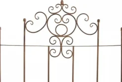 Set of 2 Paula Metal Trellis Stakes, Antique Brown, Rustic Country House Style Climbing Aid, 170cm Height