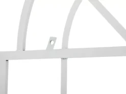 Set of 2 White Metal Viva Trellis Grids - 180cm High x 70cm Wide, Handcrafted Iron with Antique Patina