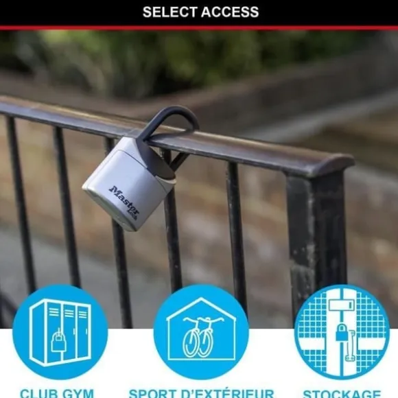 Sikker nøgleboks i XS-størrelse med håndtag - MASTER LOCK 5406EURD