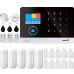 Sikkerhedsalarmssystem, Smart Home-kompatibilitet, Trådløs forbindelse,2G GSM Kit F, EU Stik