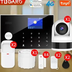 Sikkerhedsalarmssystem, Trådløs forbindelse, Smart Home-kompatibilitet,E, EU-stik
