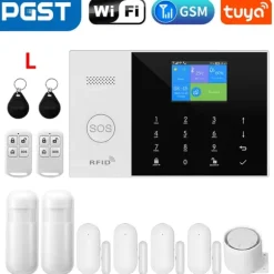 Sikkerhedsalarmssystem, Trådløs forbindelse, Smart app kontrol,GSM 2G Kit C, EU Stik