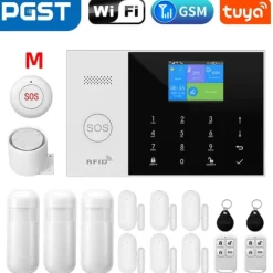 Sikkerhedsalarmssystem, Trådløs forbindelse, Smart app kontrol,EU Stik, GSM 2G Kit D