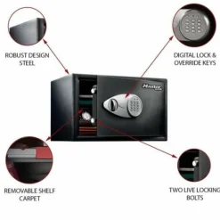 Sikkerhedsboks Master Lock Sort Sort/Grå Stål