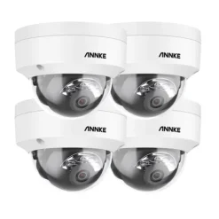 Sikkerhedskamera, 12MP HD, Menneske- og Køretøjsdetektion, IP67 Vandtæt,4Pcs-b