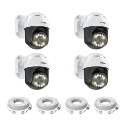Sikkerhedskamera, 5MP opløsning, PTZ-funktionalitet, , 4PCS 5MP Cameras