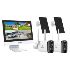 Sikkerhedskamera, 4MP opløsning, forbedret nattevision,2PCS 81BL 5000mAh
