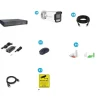 Sikkerhedskamera System, 5 MP Opløsning, Nattesyn Funktion,Ingen, 8CH NVR 4 KAMERA