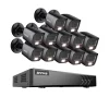 Sikkerhedskamera System, AI Detektion, Farve Natvision,12Pcs 0TB