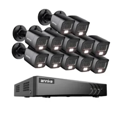Sikkerhedskamera System, AI Detektion, Farve Natvision,12Pcs 0TB