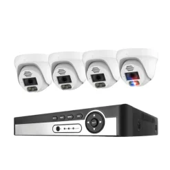 Sikkerhedskamera system, 4K opløsning, AI ansigtsgenkendelse,4T, 8CH NVR 4 KAMERA 8MP