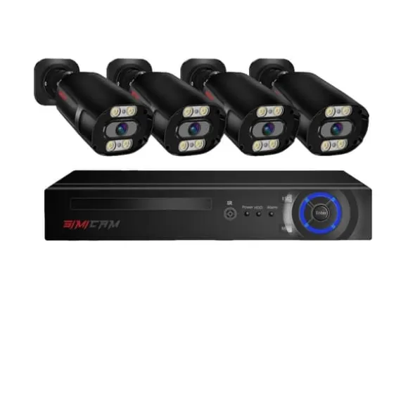 Sikkerhedskamera System, 4K Ultra HD, 8 Kanal NVR,4T, 8CH NVR 4 KAMERA