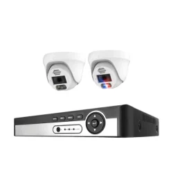 Sikkerhedskamera system, 4K opløsning, AI ansigtsgenkendelse,3T (udendørs sport), 8CH NVR 2 KAMERA 8MP