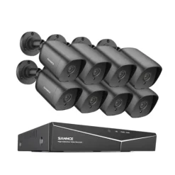 Sikkerhedskamera System, 5MP Opløsning, Udvidelig Op Til 8 Kameraer,2T, 1080P 8PCS DVR Kit