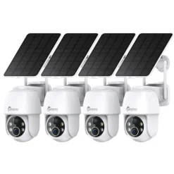 Sikkerhedskamera, To-vejs lyd, Farve natvision,4PCS