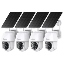 Sikkerhedskamera, To-vejs lyd, Farve natvision,4PCS