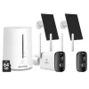 Sikkerhedskamerasystem, 4MP opløsning, panorering og vippefunktionalitet,5200mAh 2Stk 64G