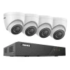 Sikkerhedskamerasystem, 5MP opløsning, 8-kanals videoindgang, MicroSD-lagring,8CH NVR 4Pcs Kamera-a, 1T